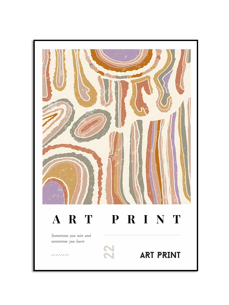 Abstract Kunstwerk Muurposter