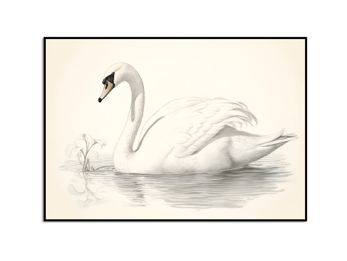 Poster - Zwaan / Water