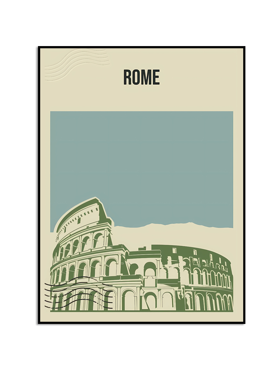 Rome Colosseum Poster