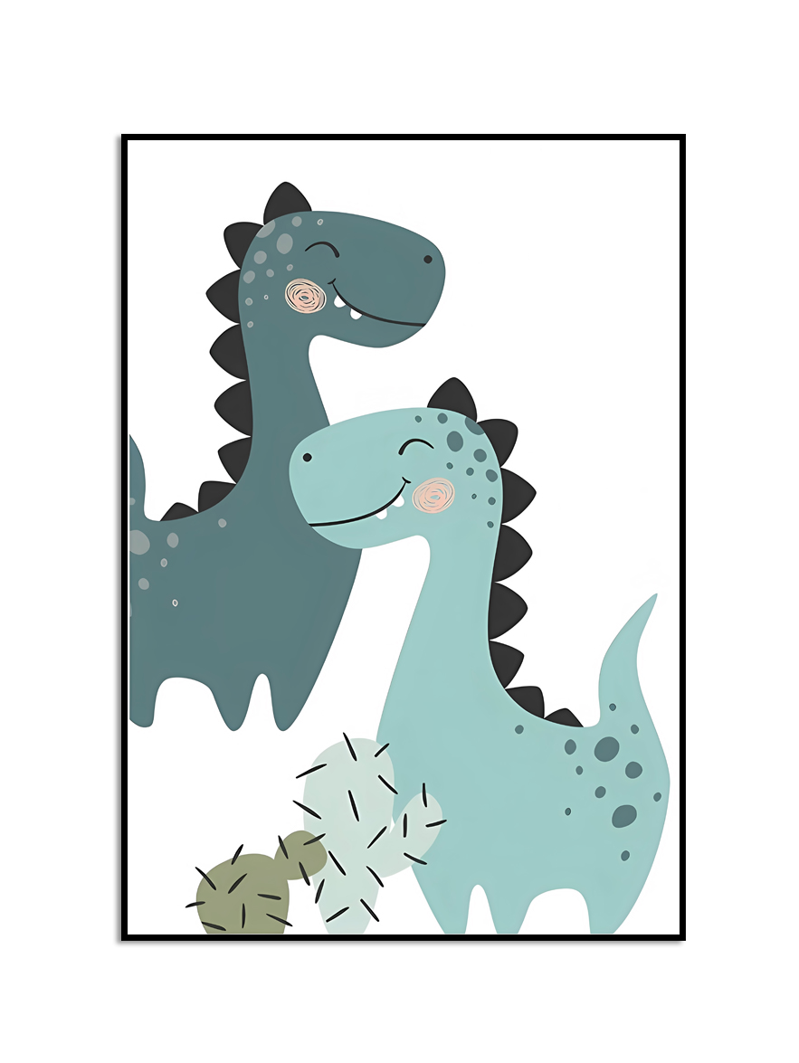 Blije Dino Vrienden Poster