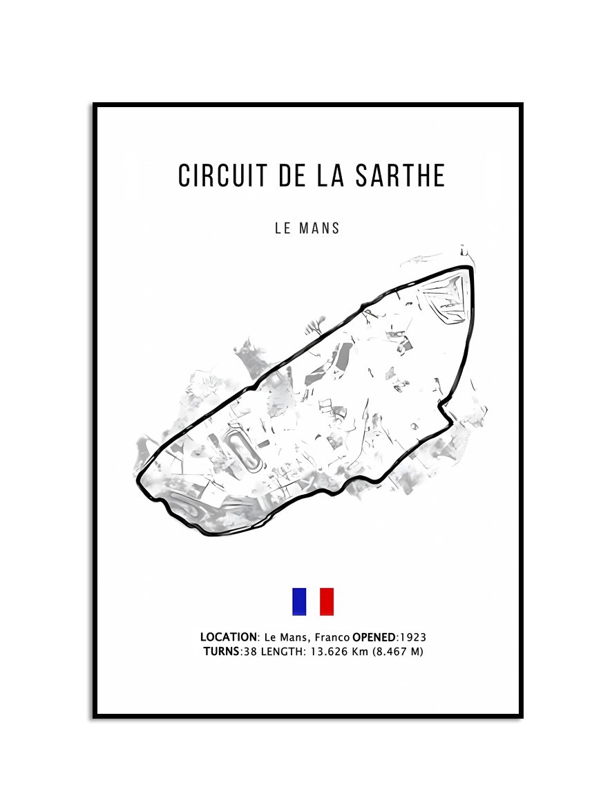 Poster - CIRCUIT DE LA SARTHE / LE MANS