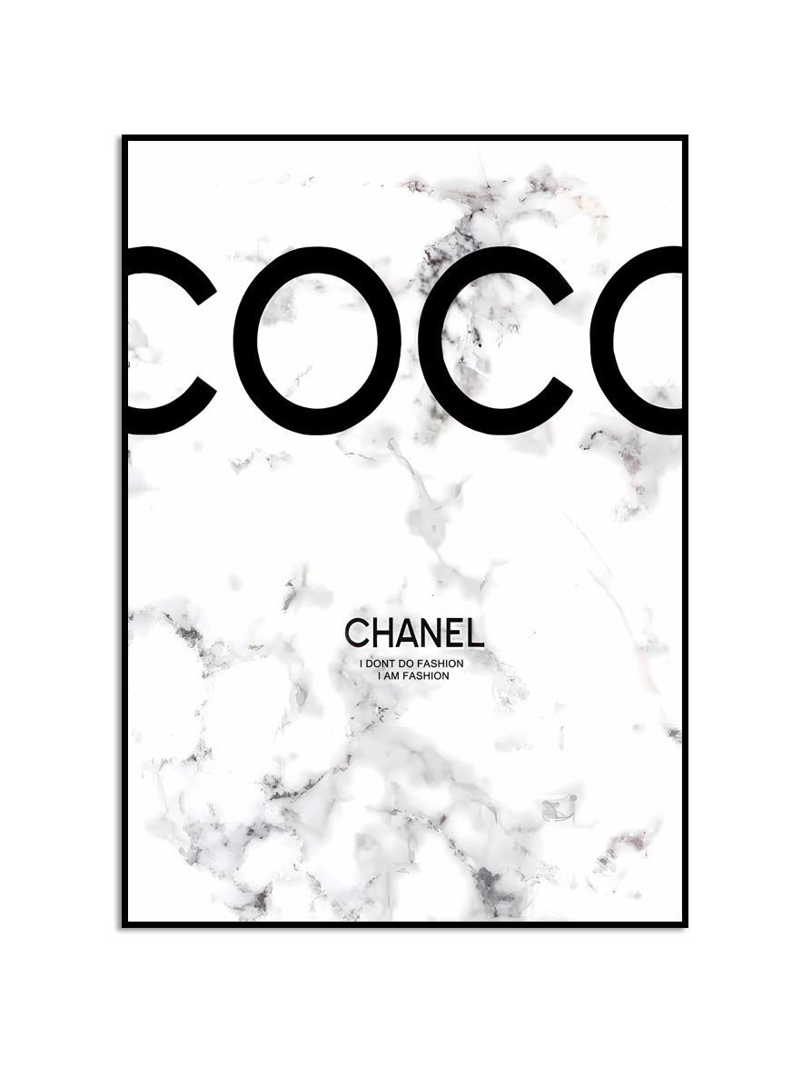 Poster - Coco Chanel Marmer