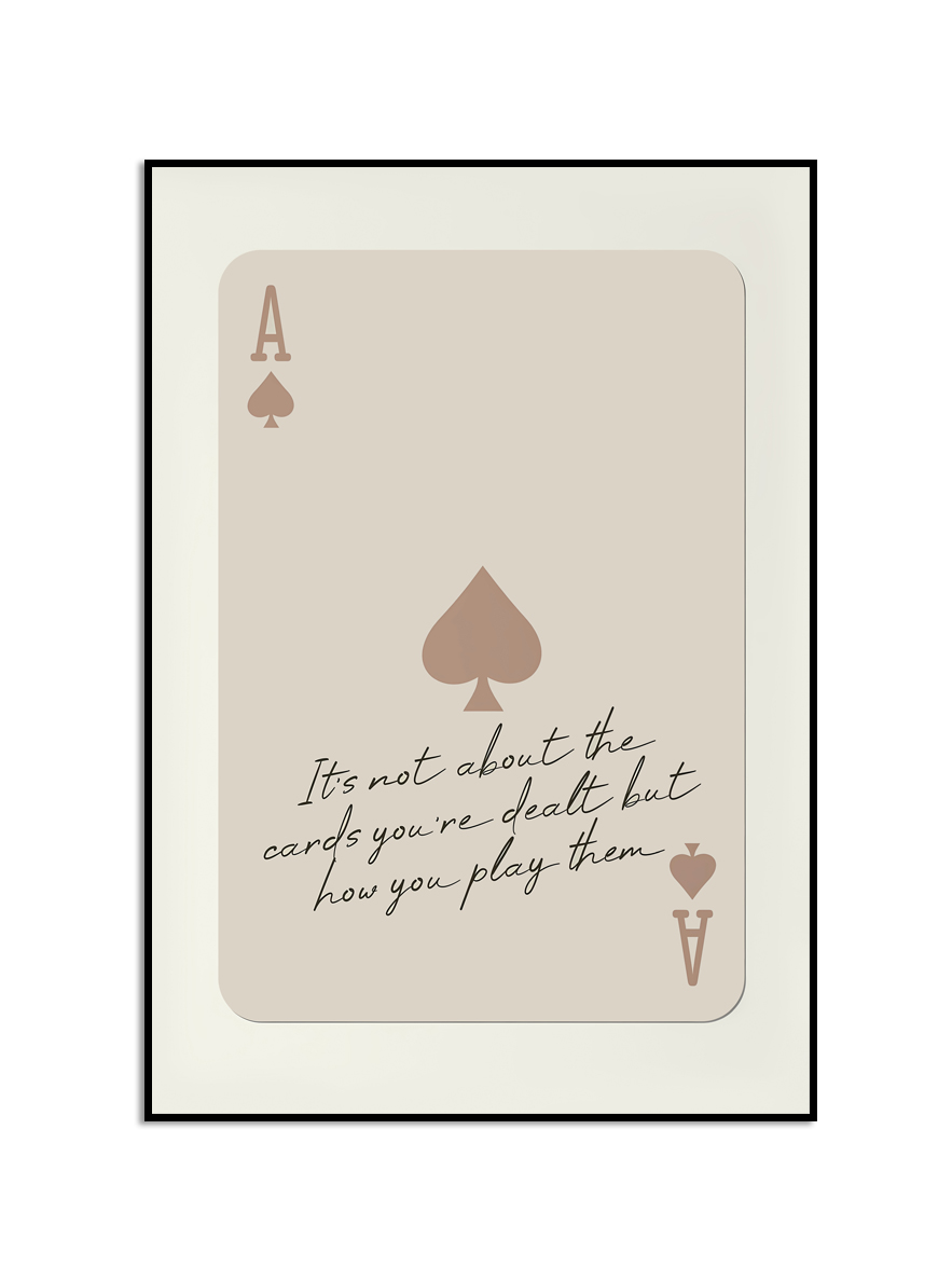 Motiverende Schoppen Aas Poster