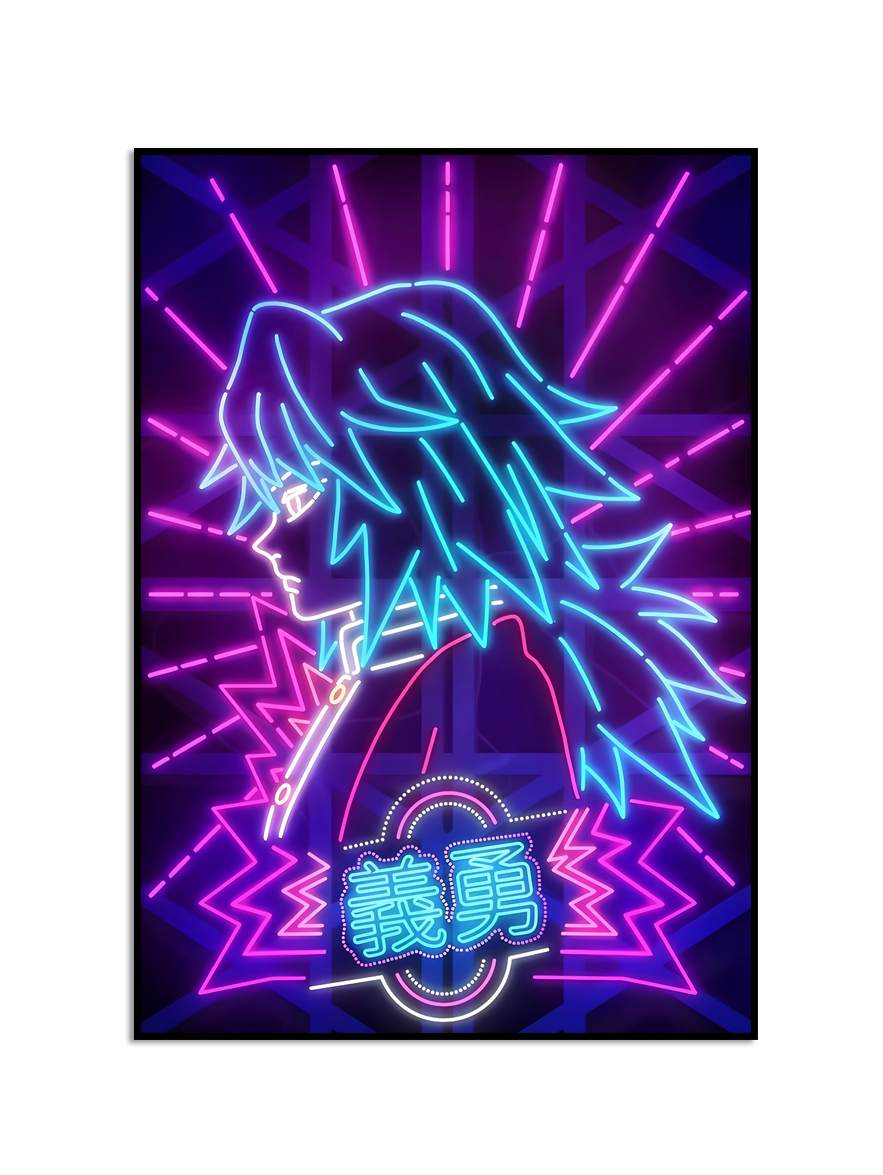 Poster - Japanse Anime Figuur / Neon / 09