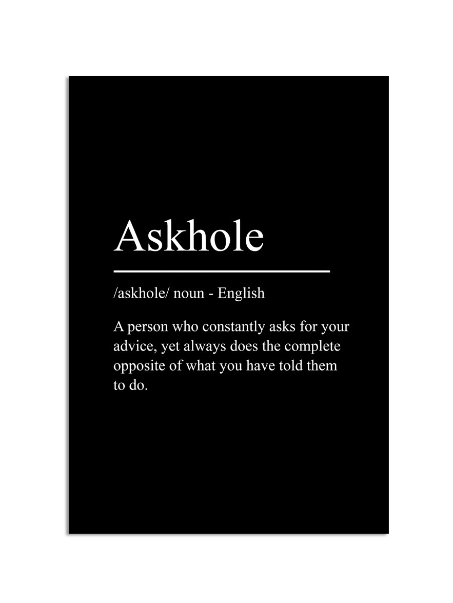 Poster - Askhole