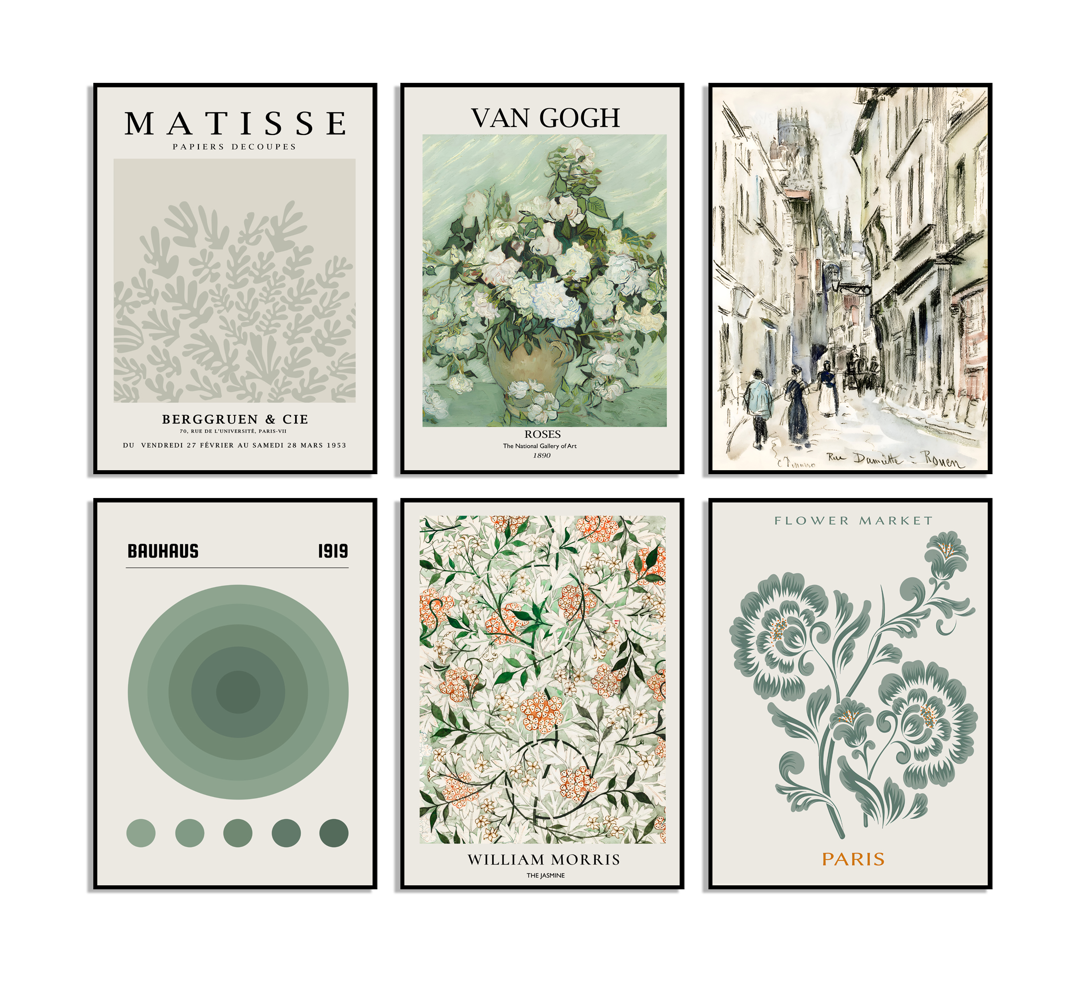 Artistieke Poster Collectie - Set van 6