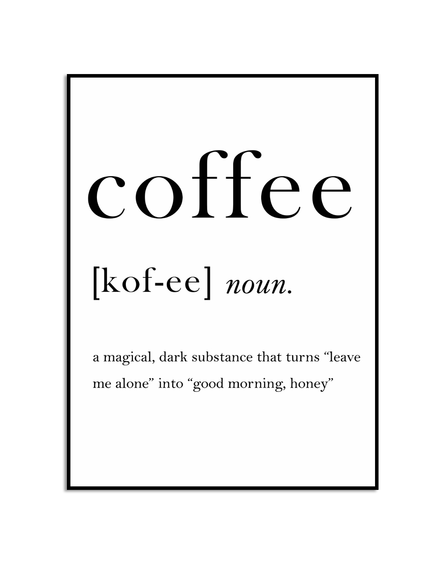 Poster - Koffie Definitie