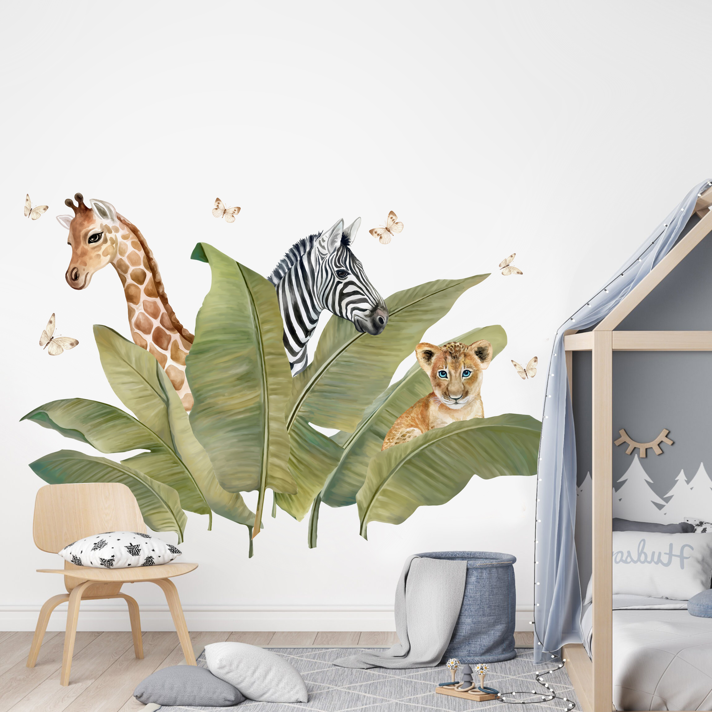 Muursticker - Kinderkamer Safari dier / 02