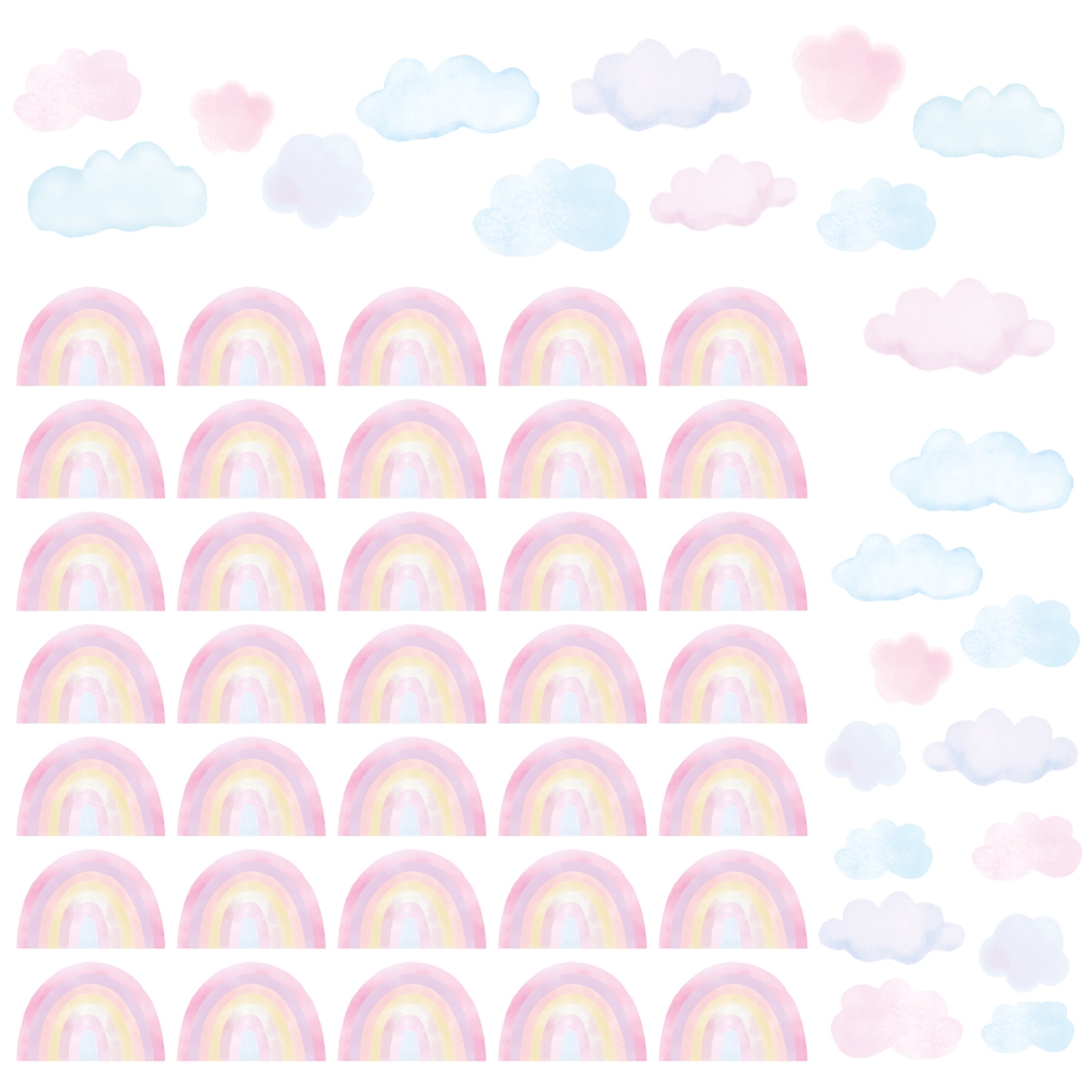 Muursticker - Mini Regenbogen / Roze