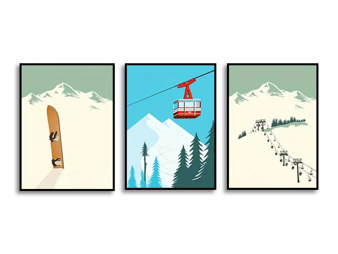 Poster - Bergavontuur Set van 3
