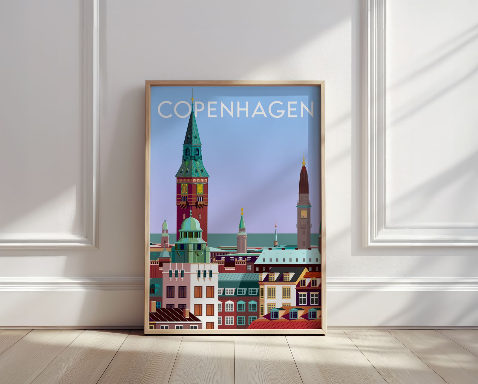 Poster - Kopenhagen Stadsgezicht