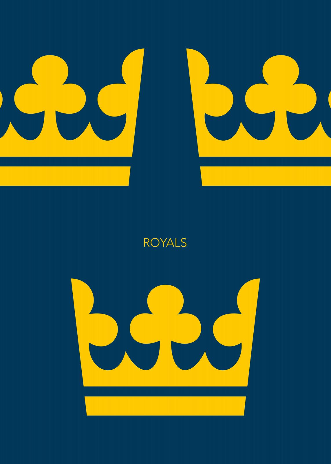 Poster - Zweedse Drie Kronen Royals