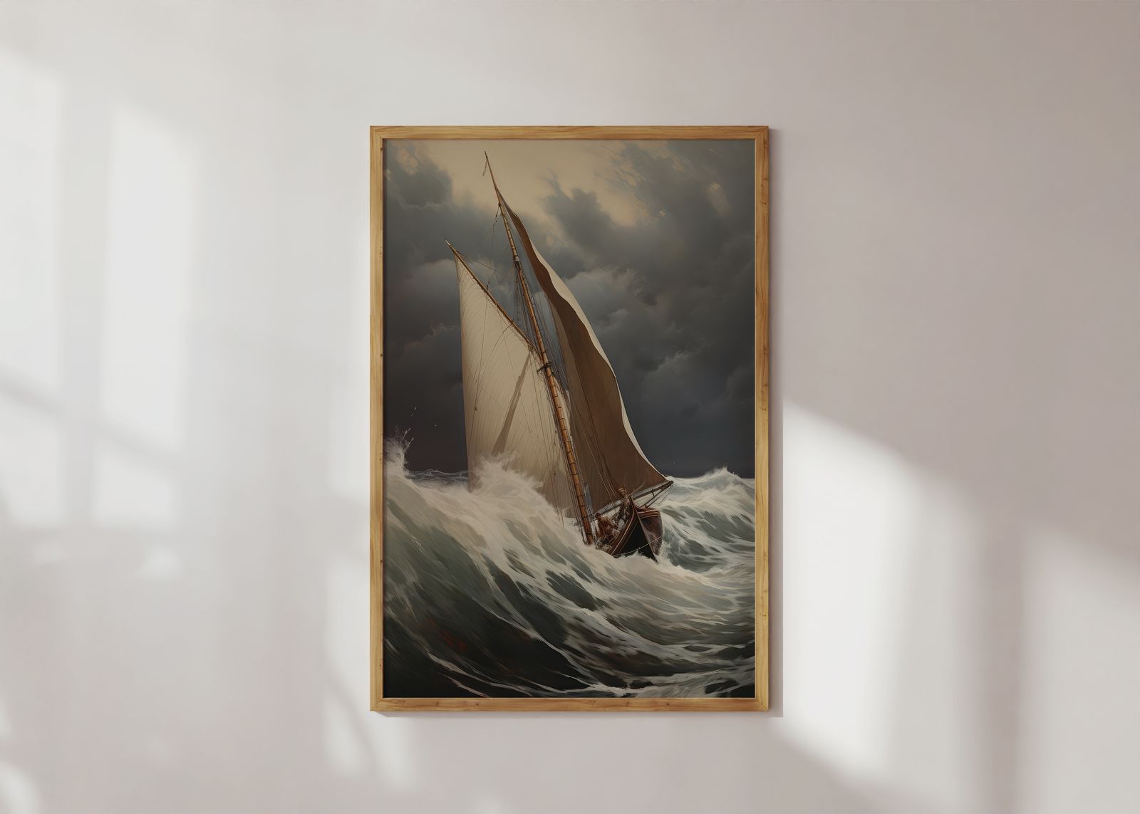 Poster - Zeilen in de storm