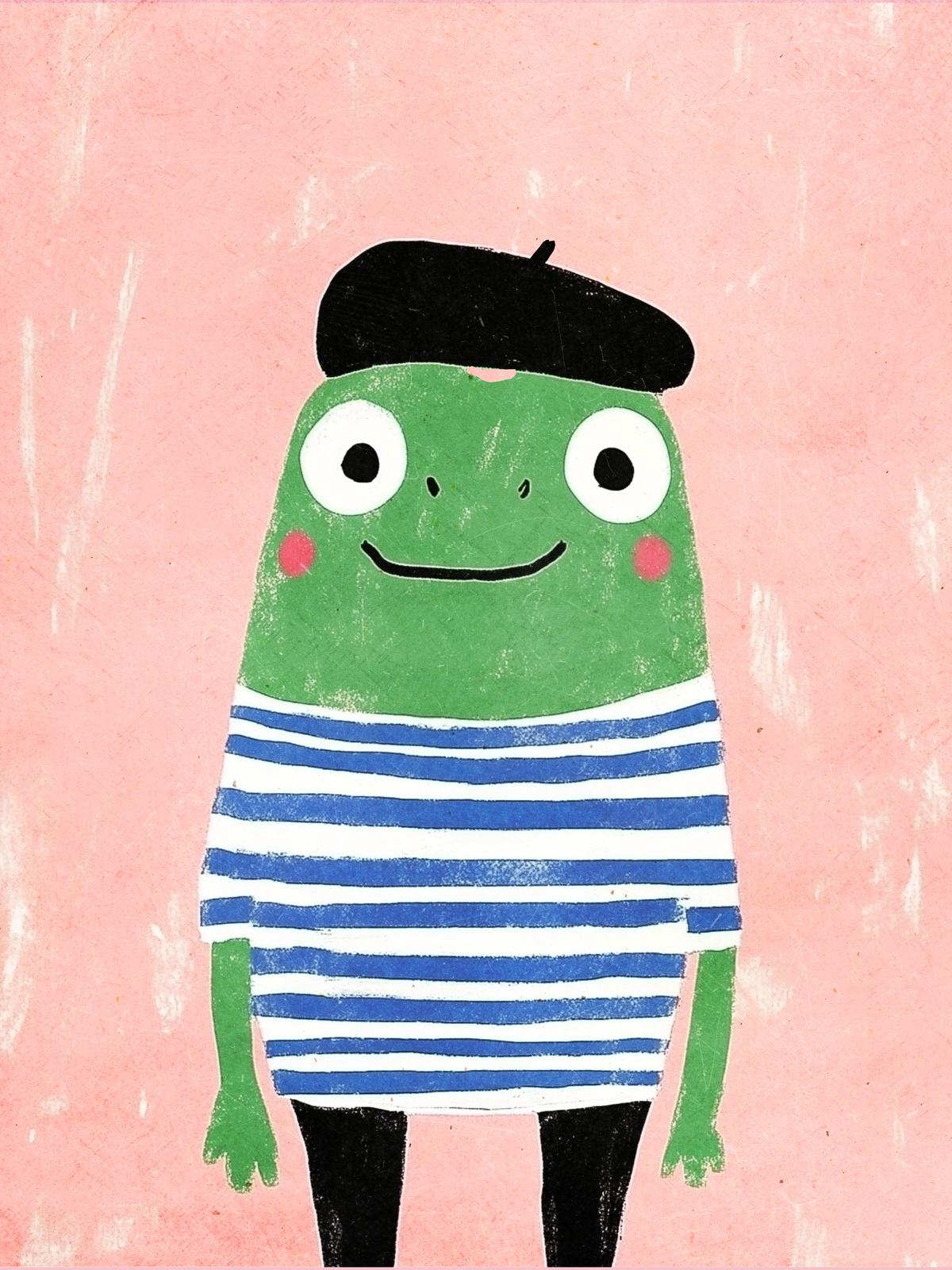 Poster - Kikker Illustratie