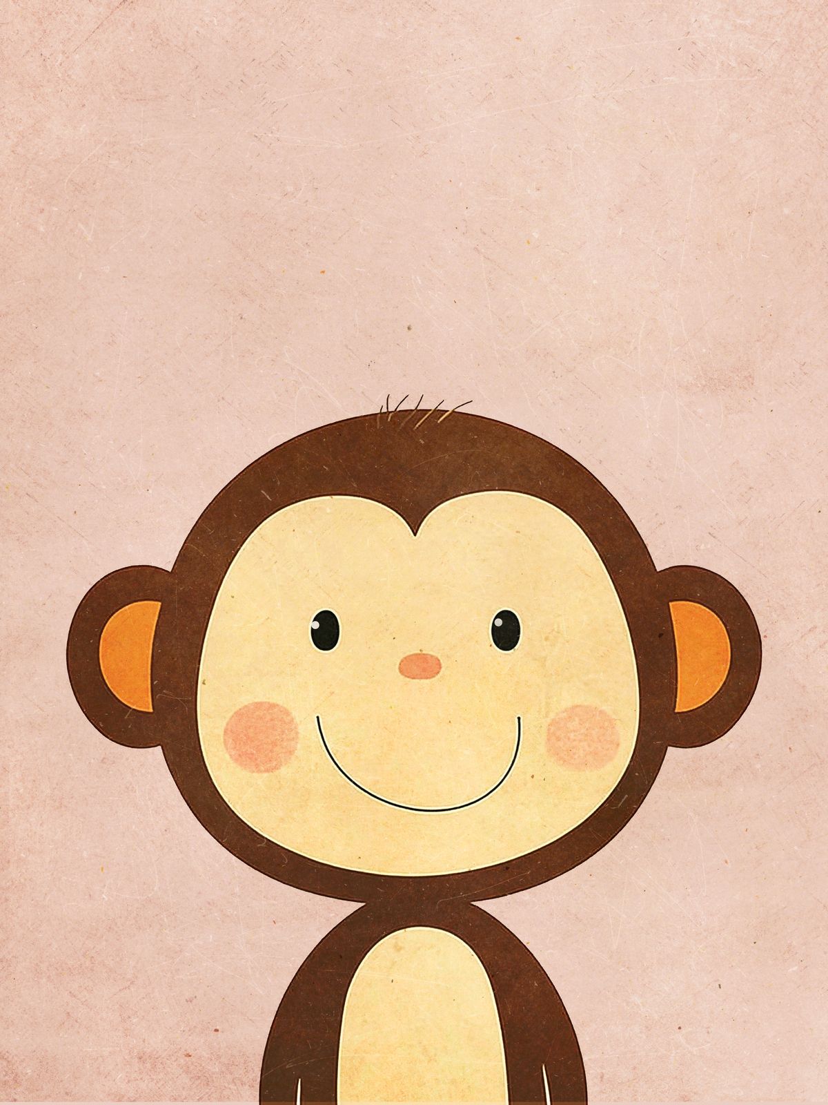 Poster - Lachende Aap