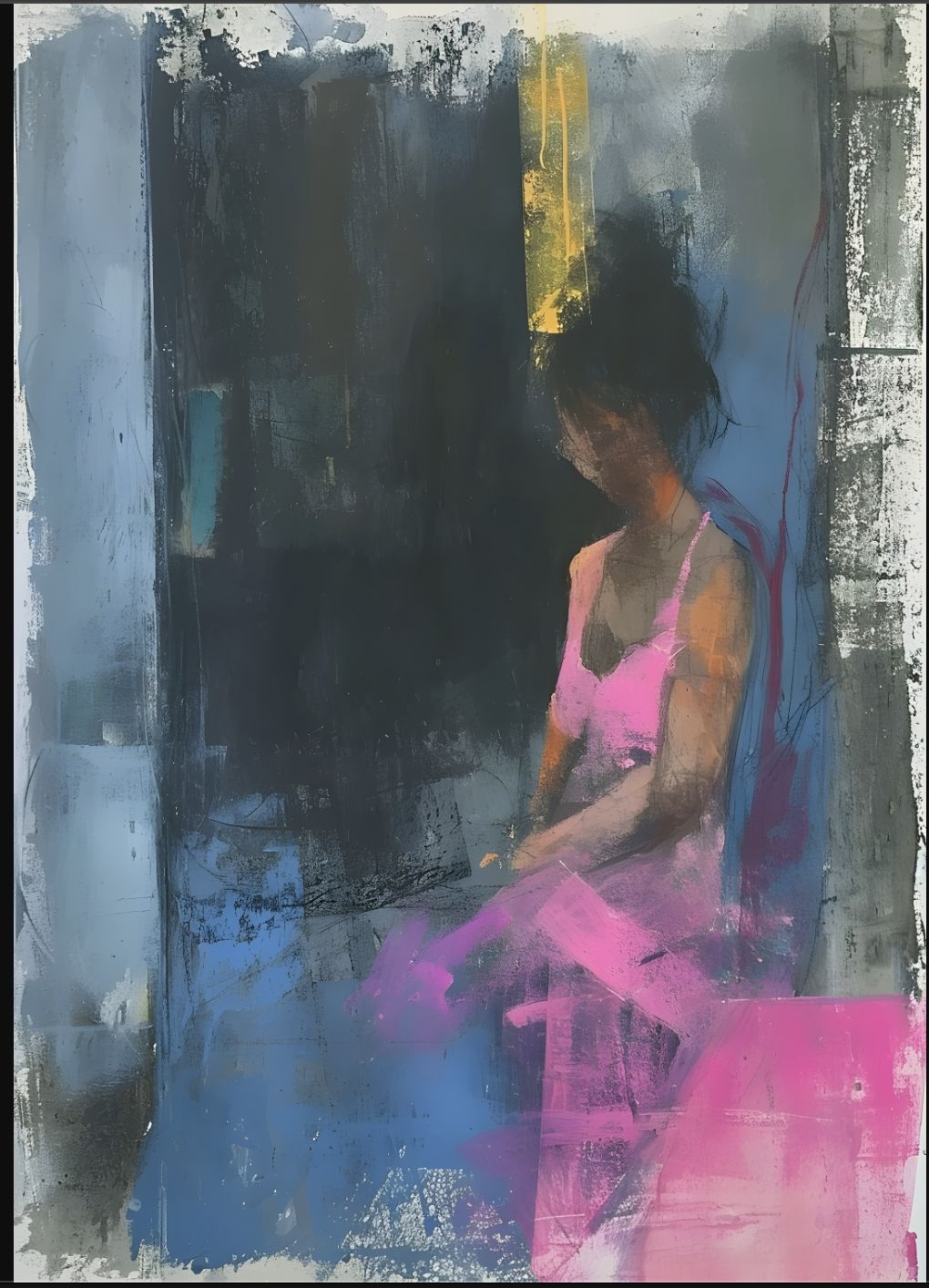 Poster - Abstracte Dame