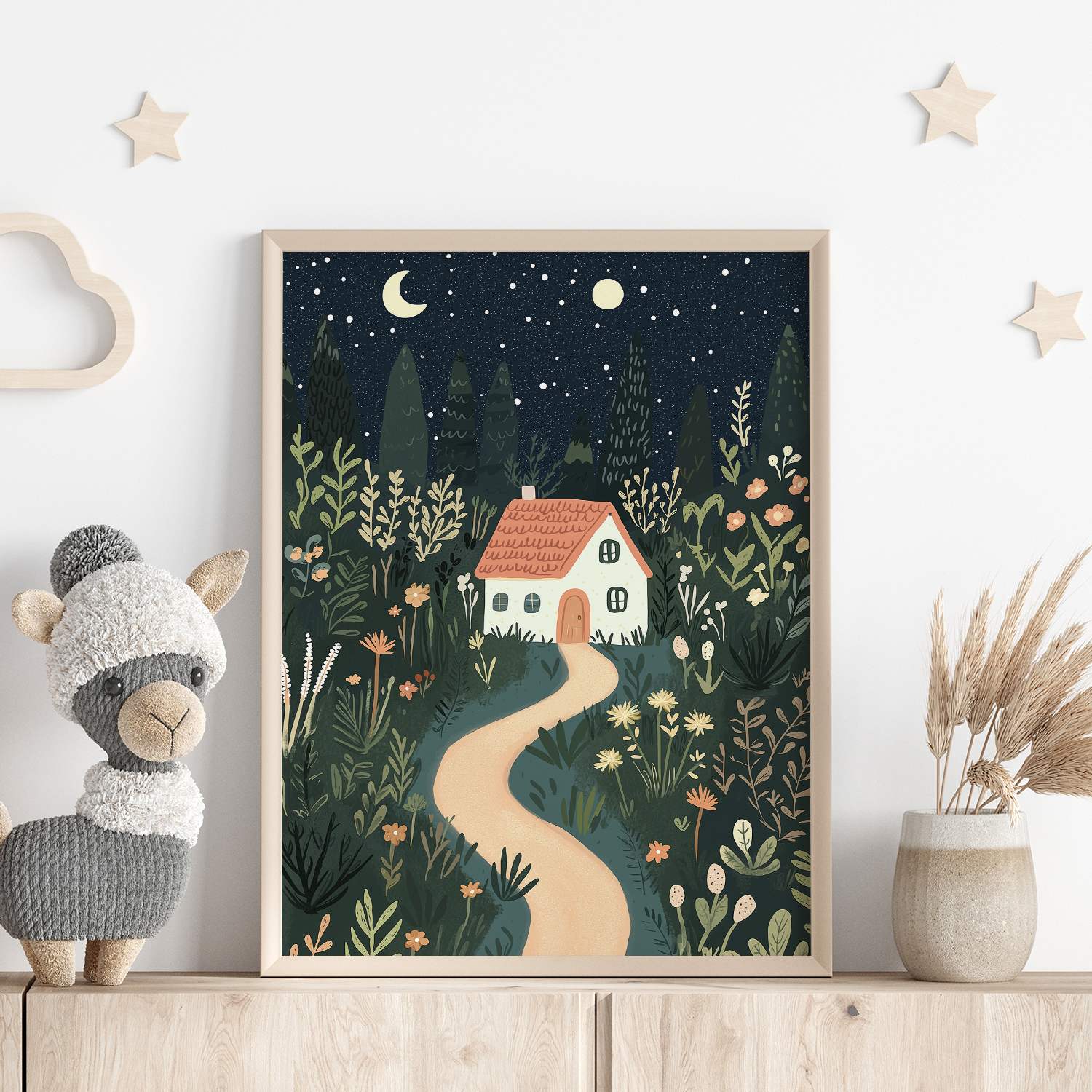 Poster - Betoverd Bos Huis