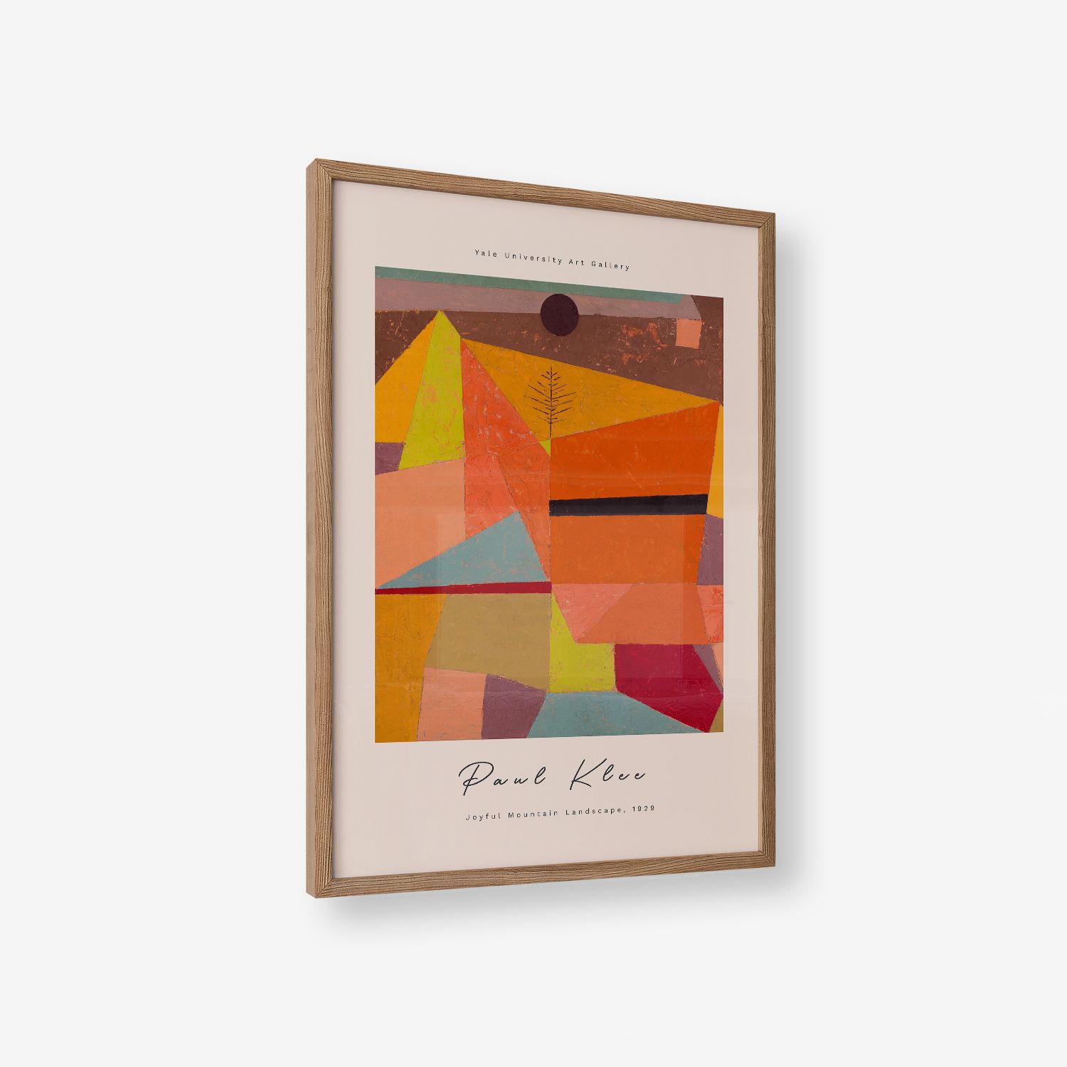 Poster - Joyful Mountain Landscape van Paul Klee