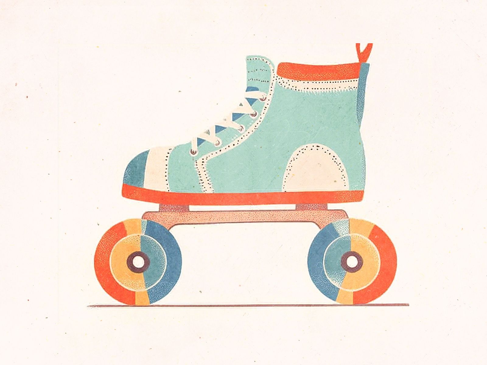 Poster - Vintage Rolschaats