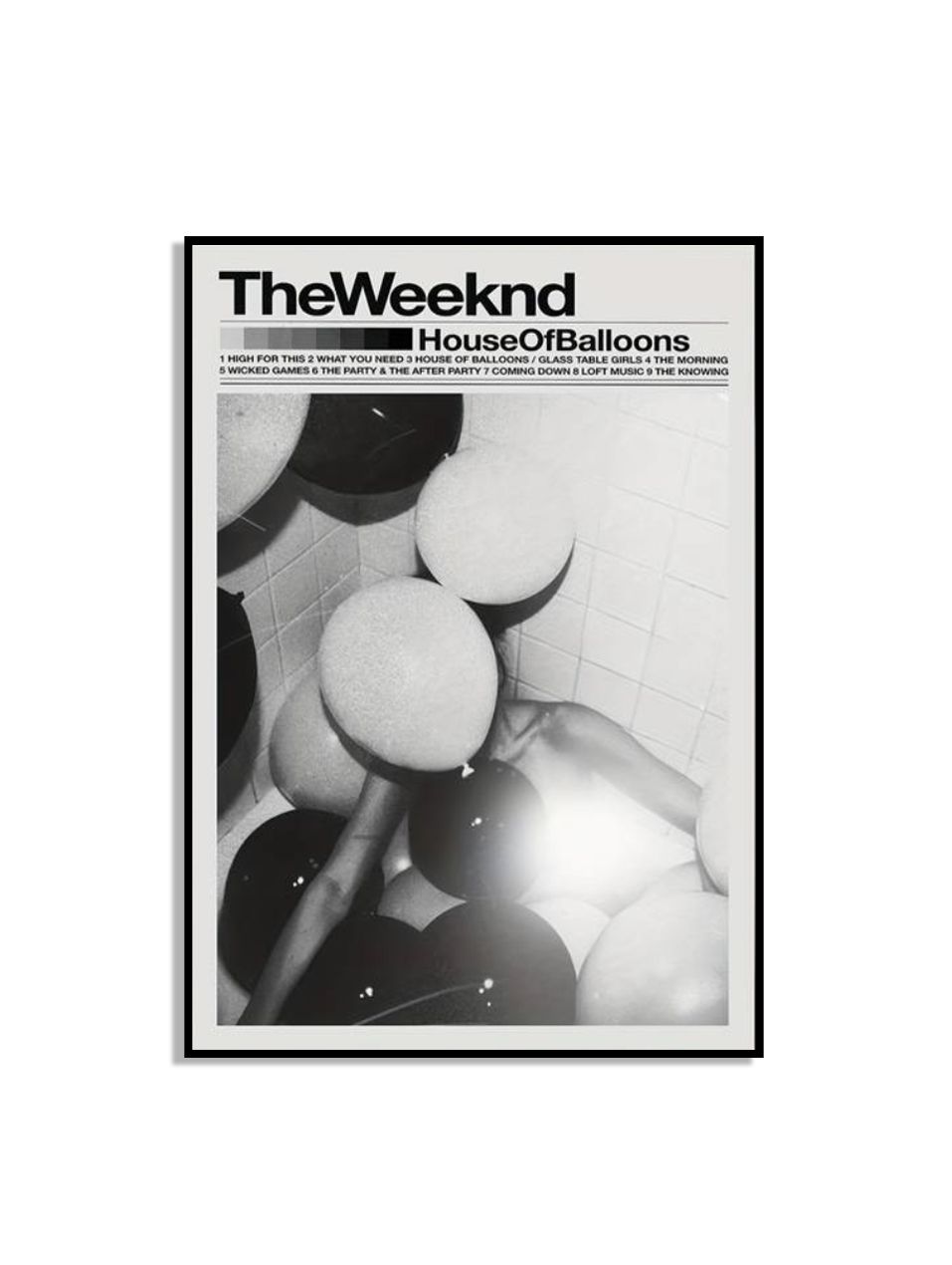 House of Balloons Muziekposter