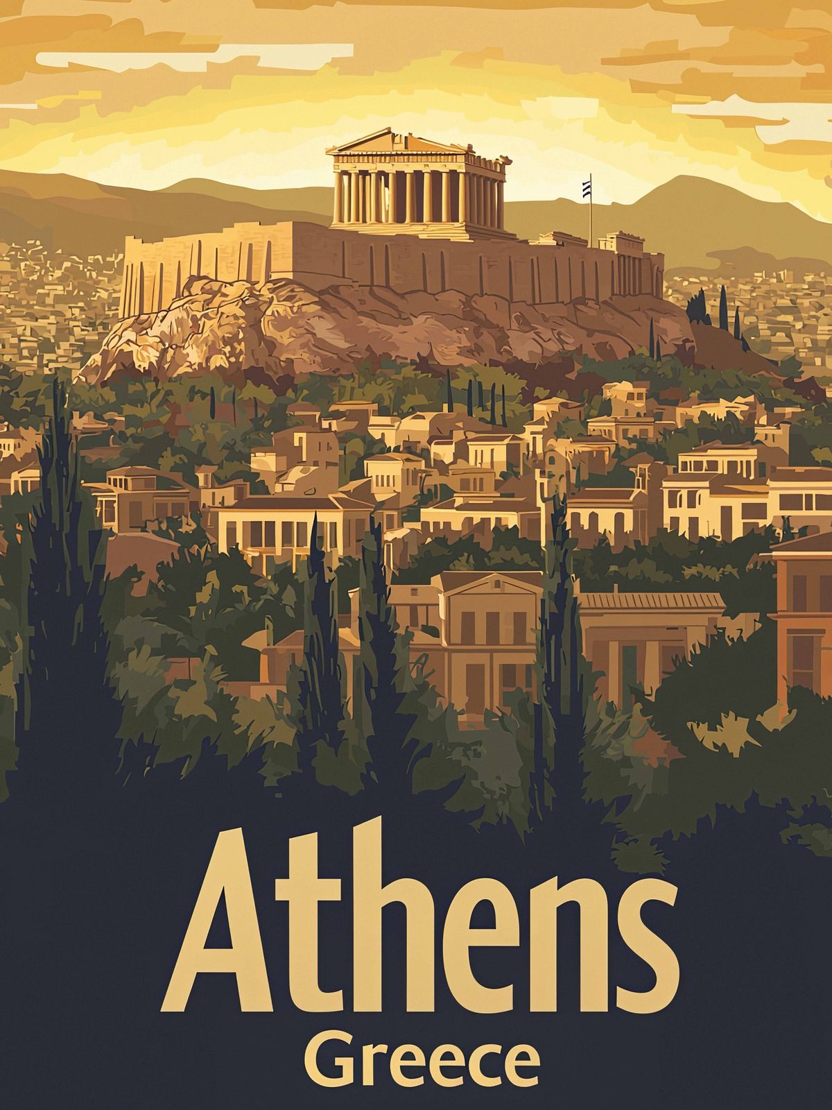 Poster - Athene Griekenland