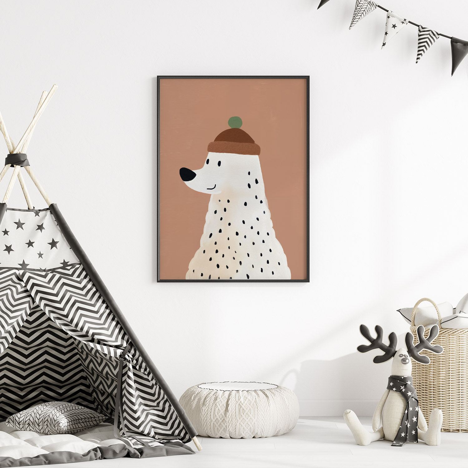 Poster - Schattige Dierenillustratie