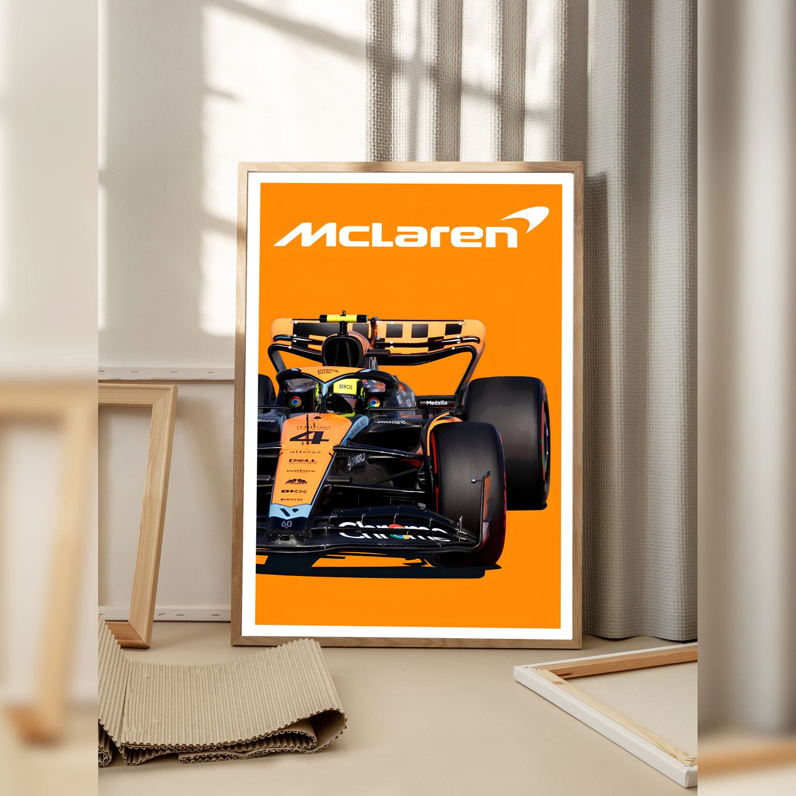 McLaren Racing Car Poster