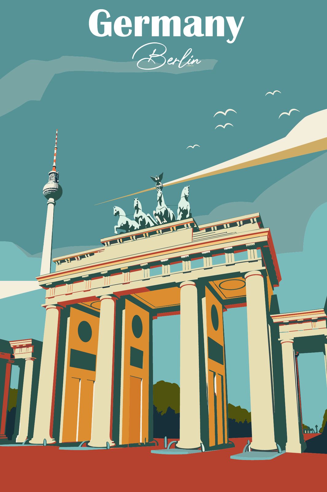 Poster - Brandenburger Tor Berlijn