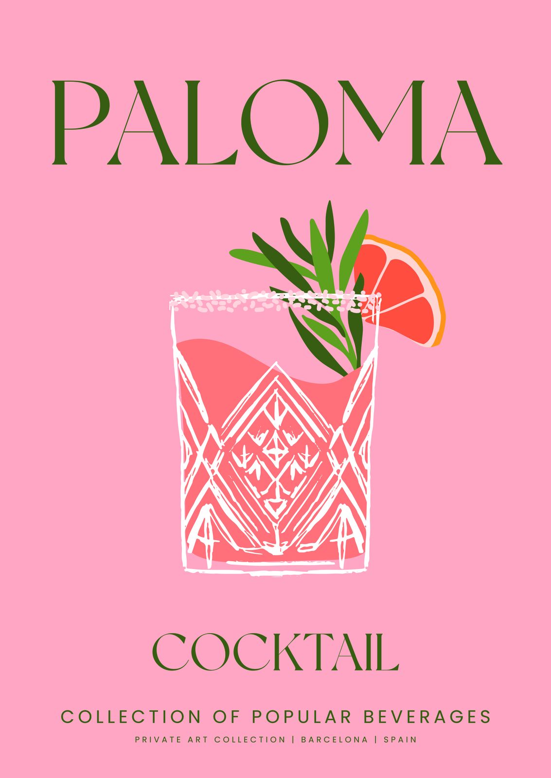 Poster - Paloma Cocktail