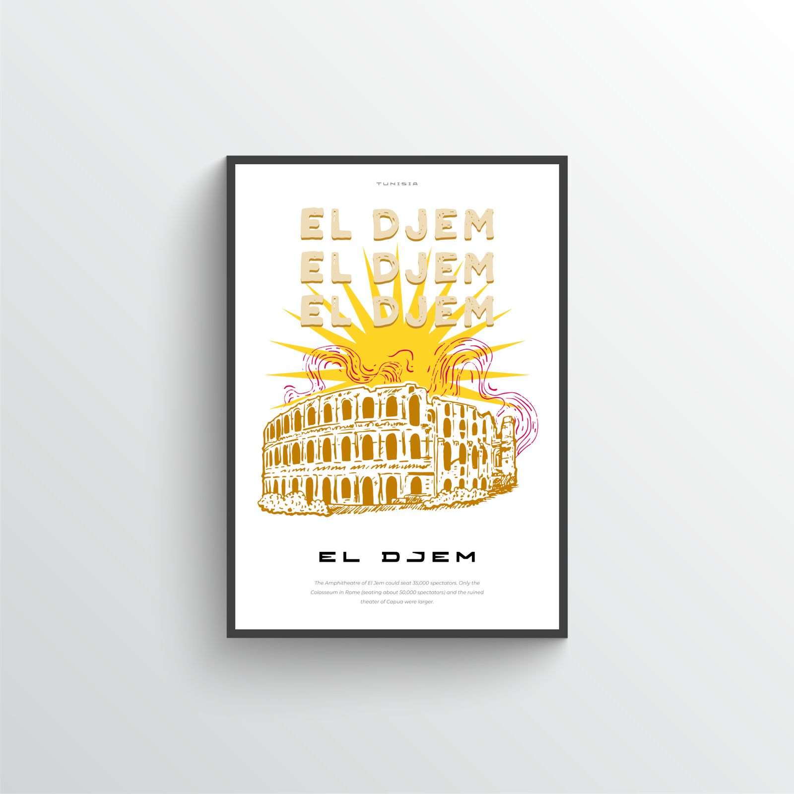 El Djem amfitheater poster