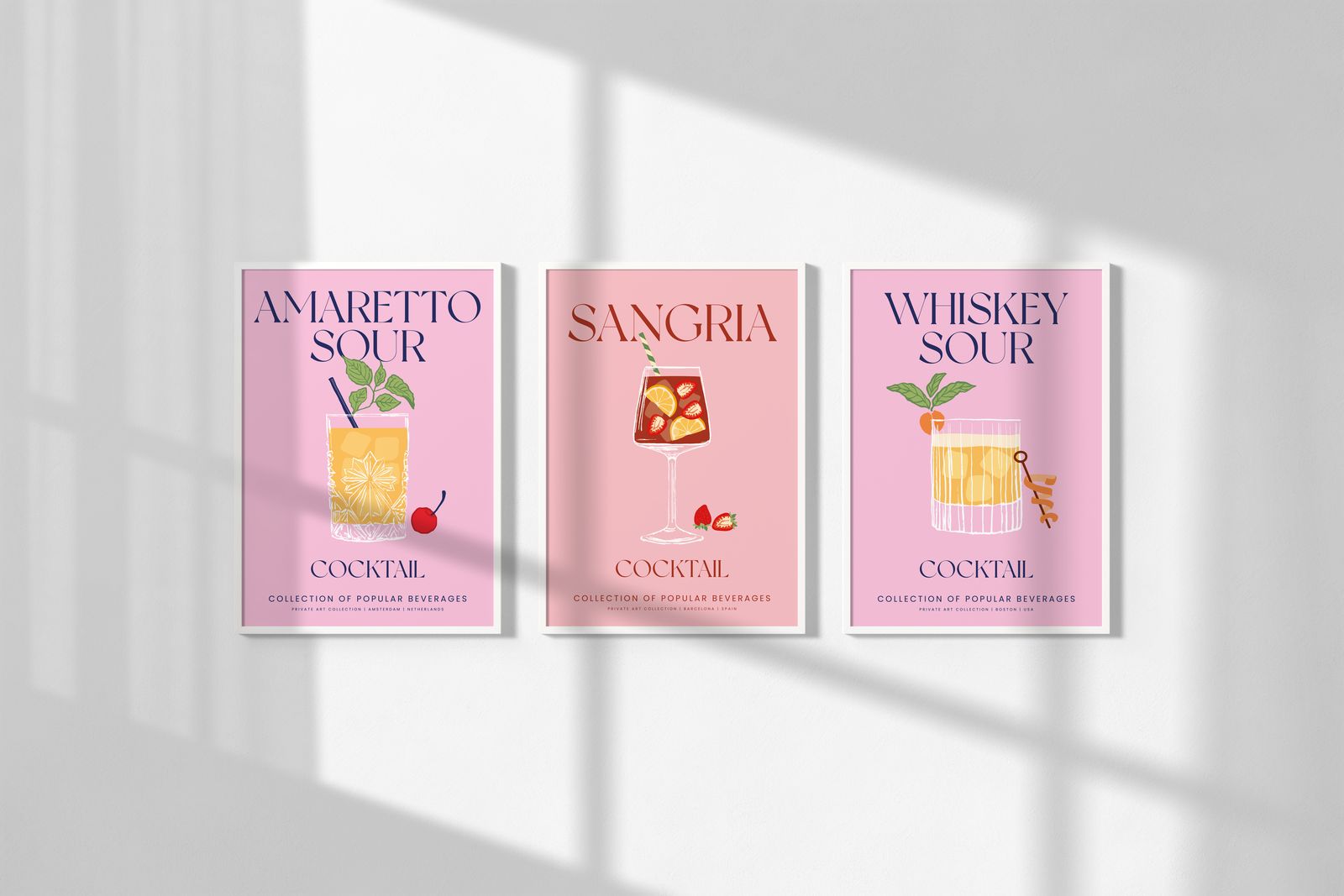 Poster - Whiskey en Vrienden / Set van 3