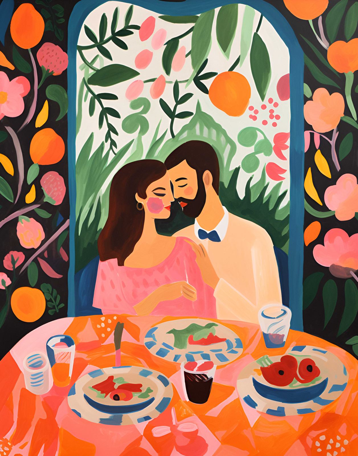 Poster - Romantisch Diner