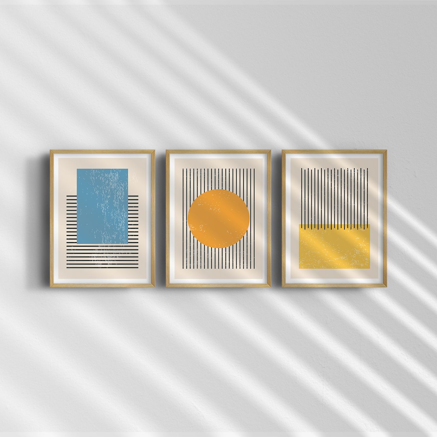 Poster - Abstracte Geometrische Kunst / Set van 3