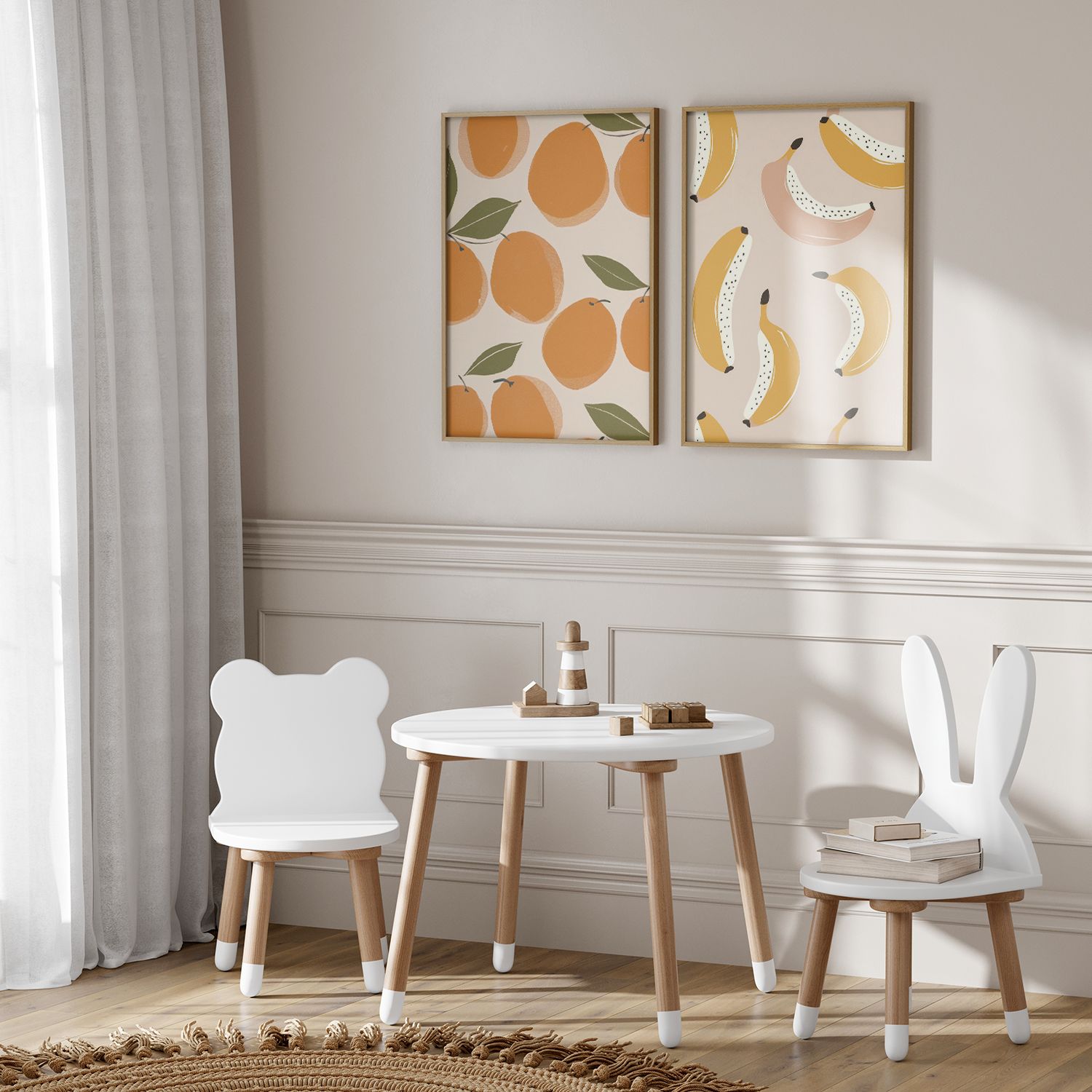 Poster - Fruit Kunst / Set van 2