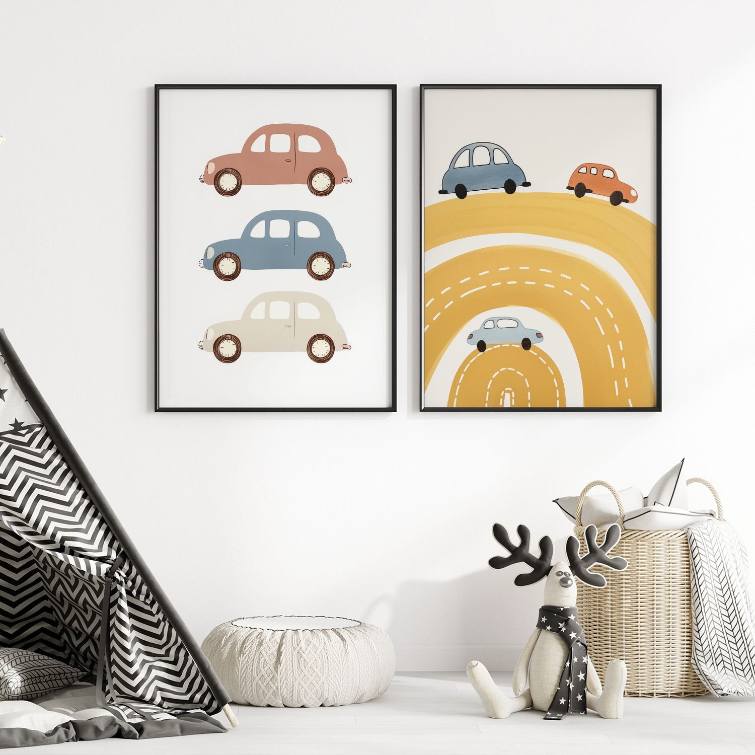 Poster - Vintage Auto Collectie / Set van 2