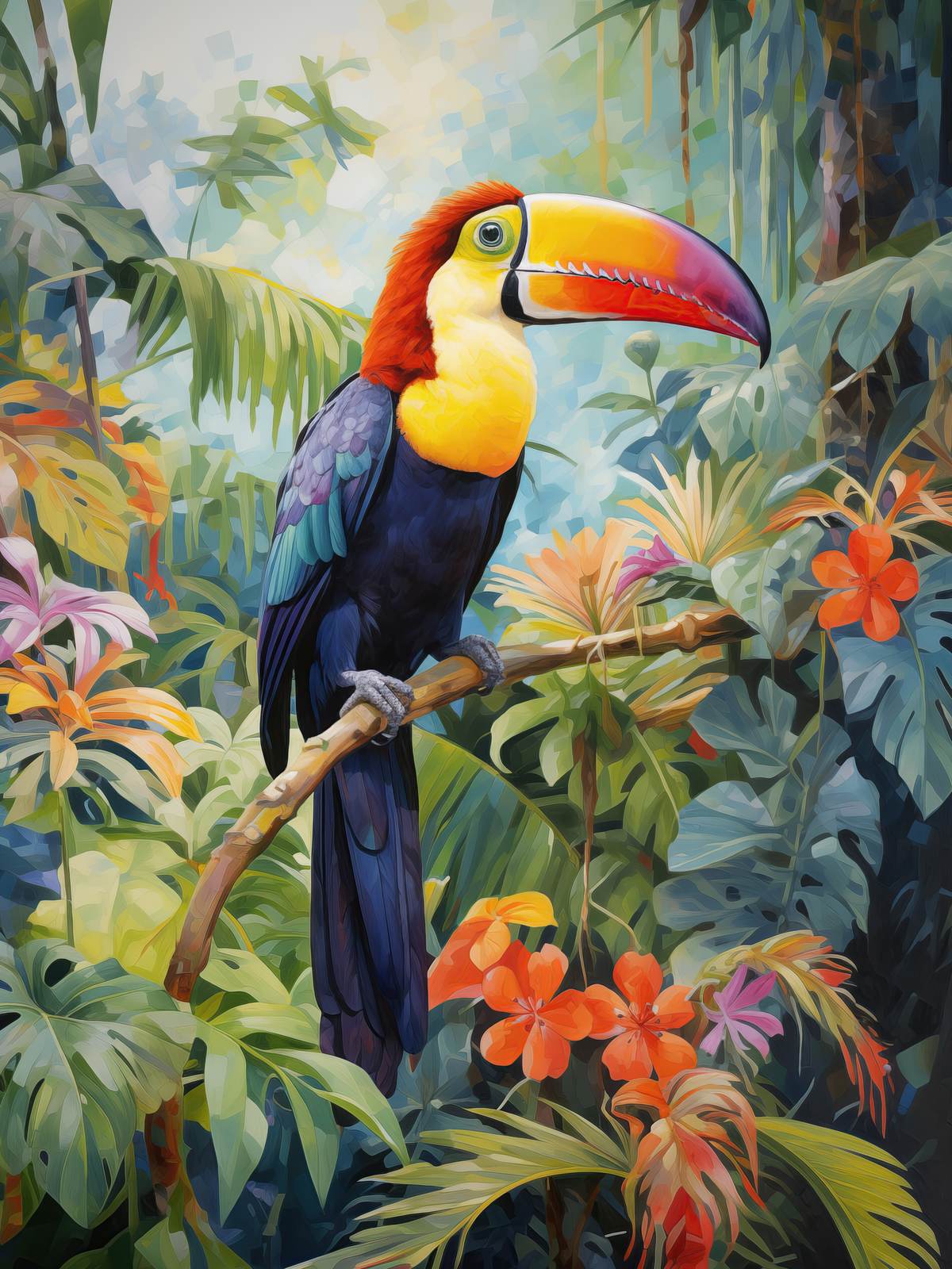 Poster - Tukan in de Jungle