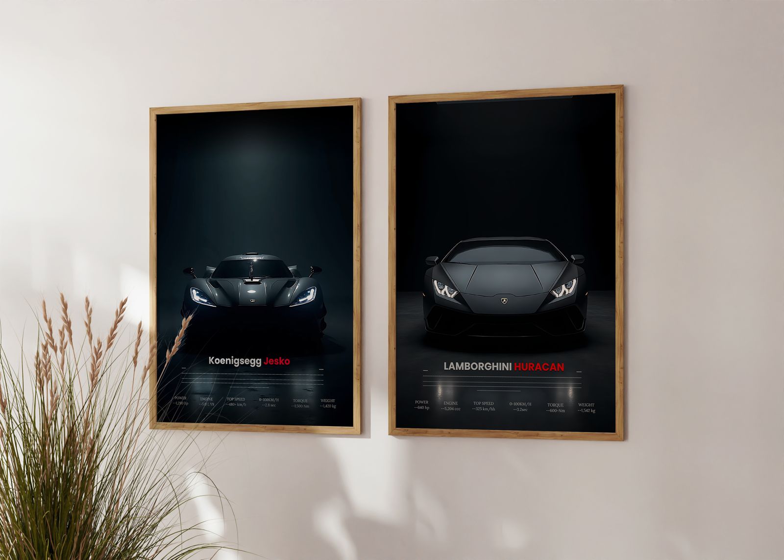 Poster - Supercar Collectie / Set van 2