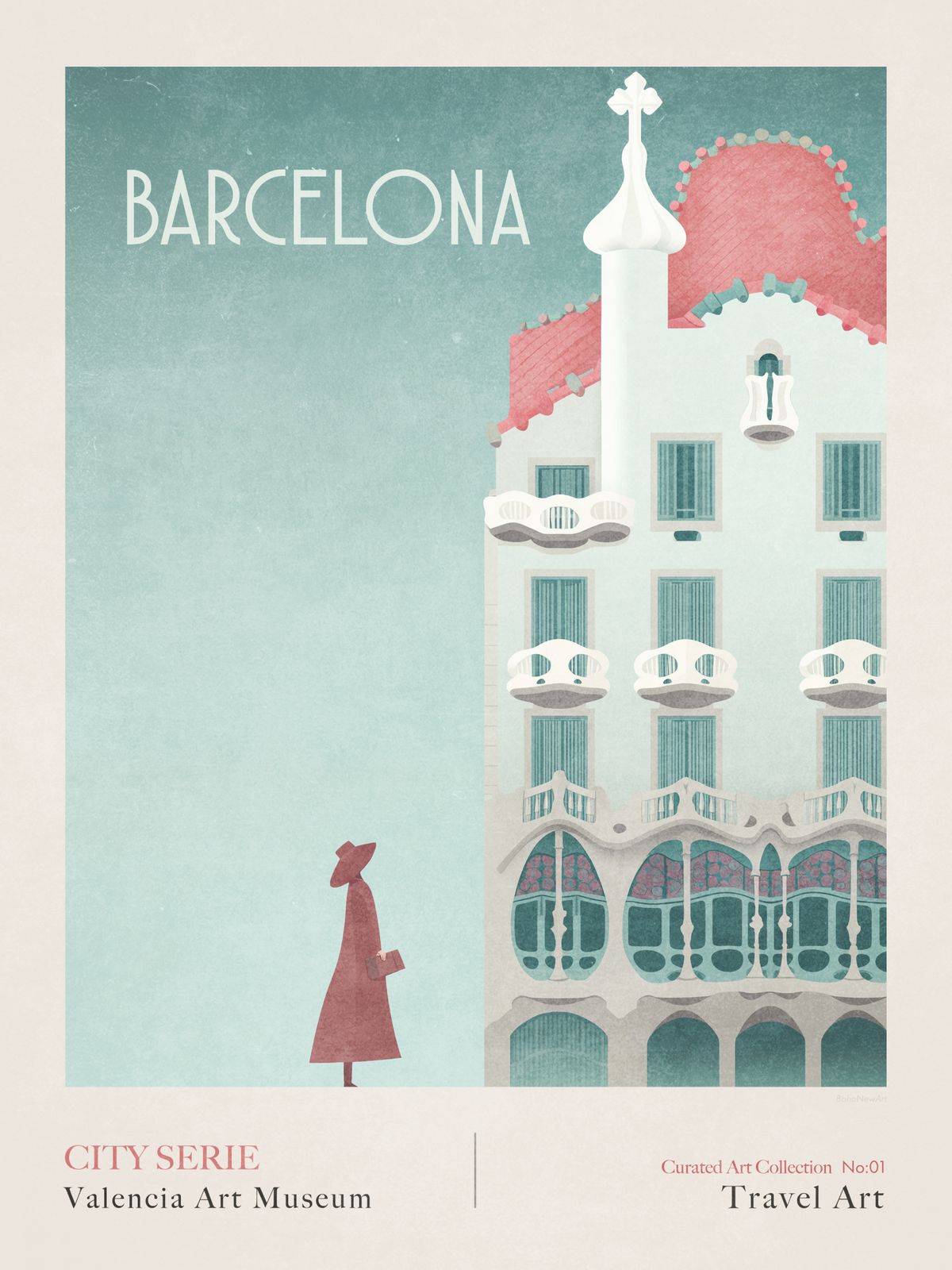 Poster - Barcelona Stadskunst
