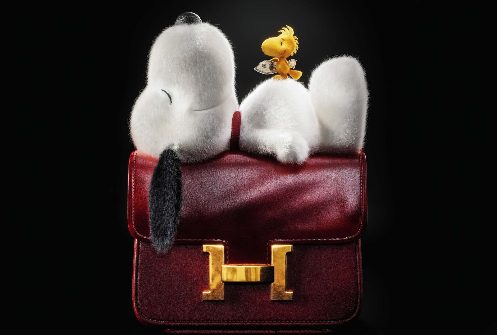 Poster - Snoopy op Rode Tas