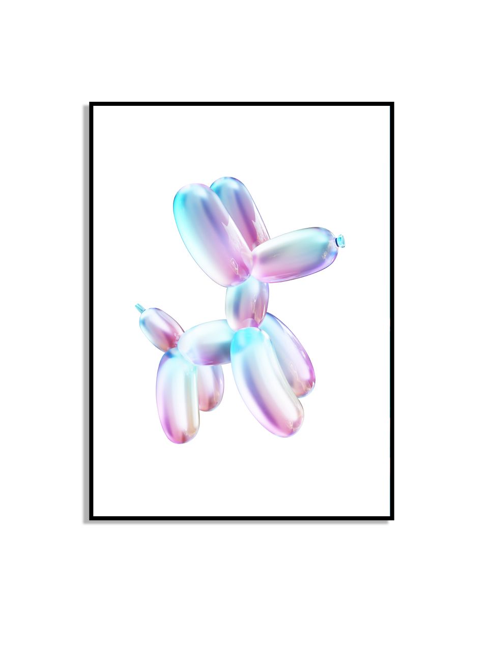 Ballonhond Kunst Muurposter
