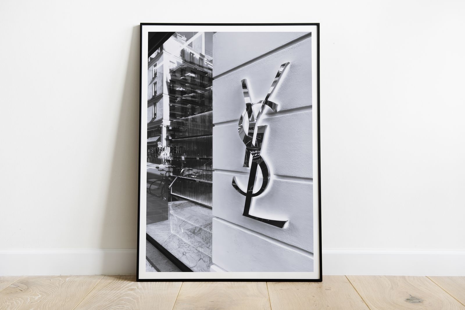 Poster - YSL-logo in Parijs