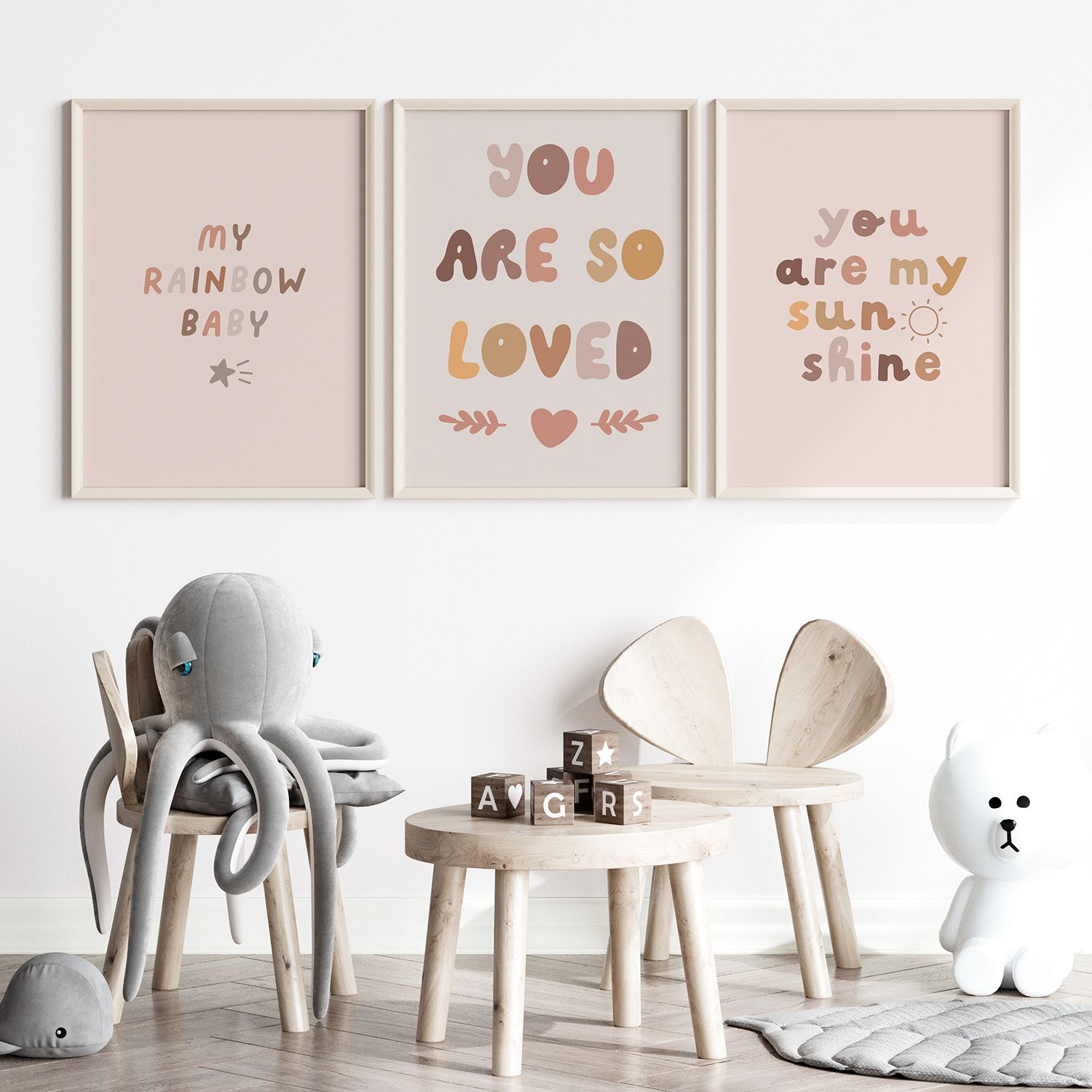 Poster - My Rainbow Baby / Set van 3