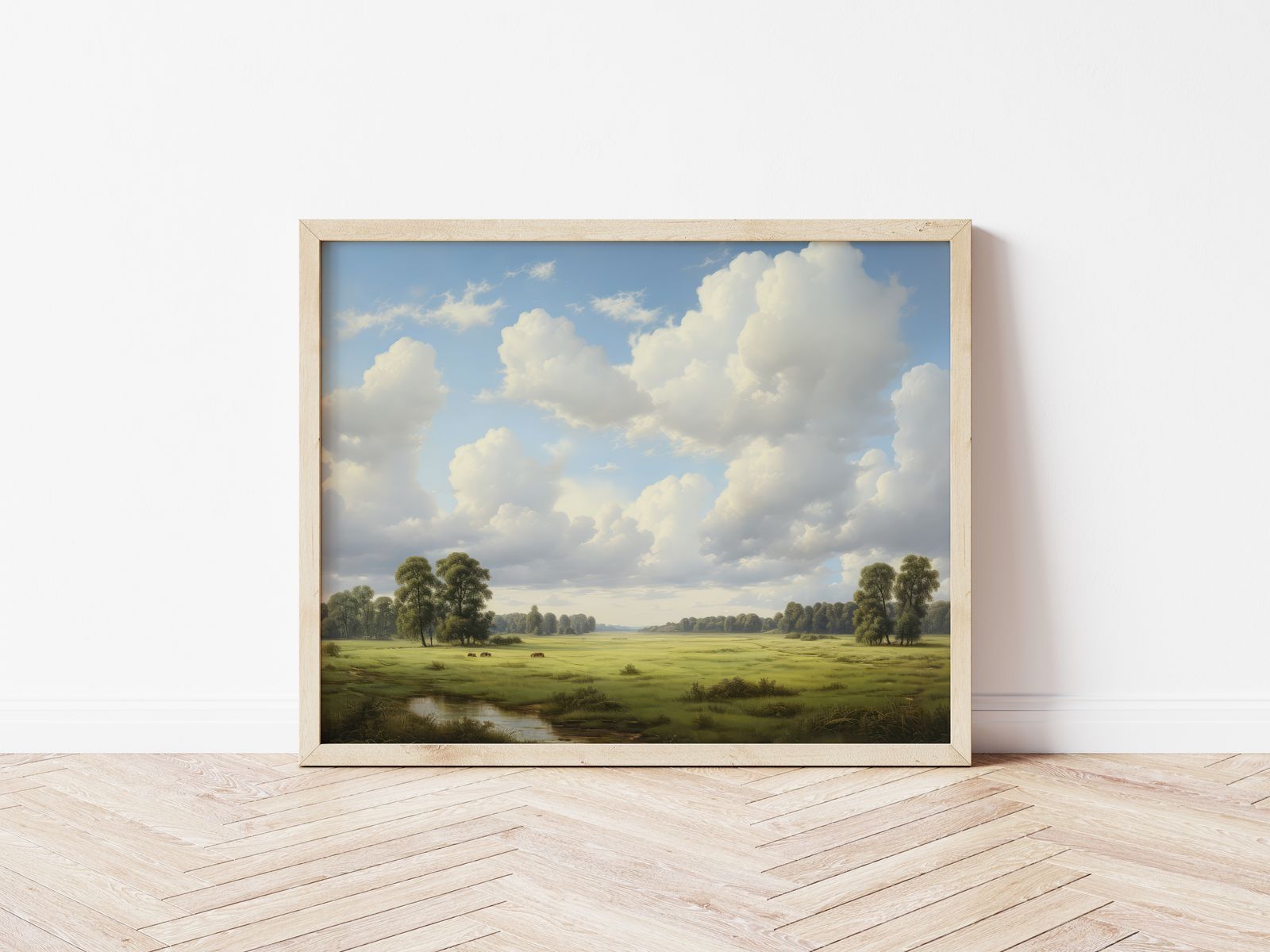 Poster - Wolkenlandschap Kunst