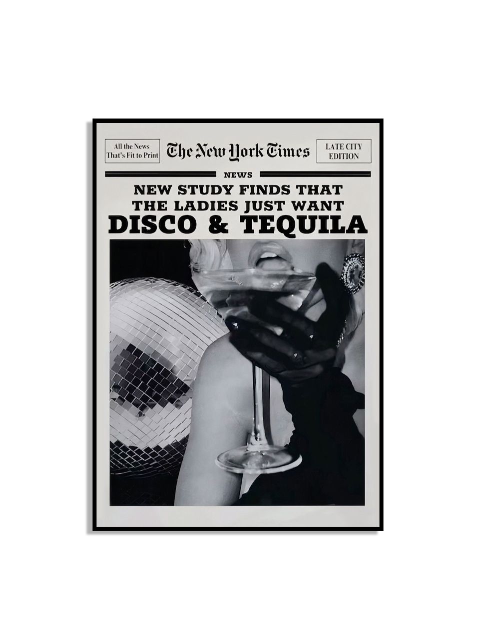 Disco en Tequila Muurposter