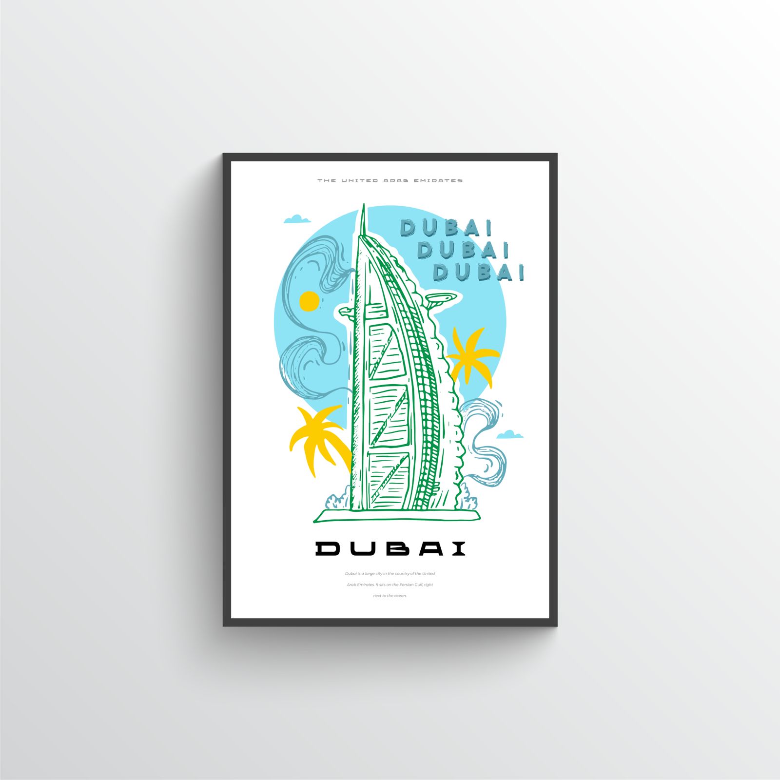 Dubai Burj Al Arab Poster
