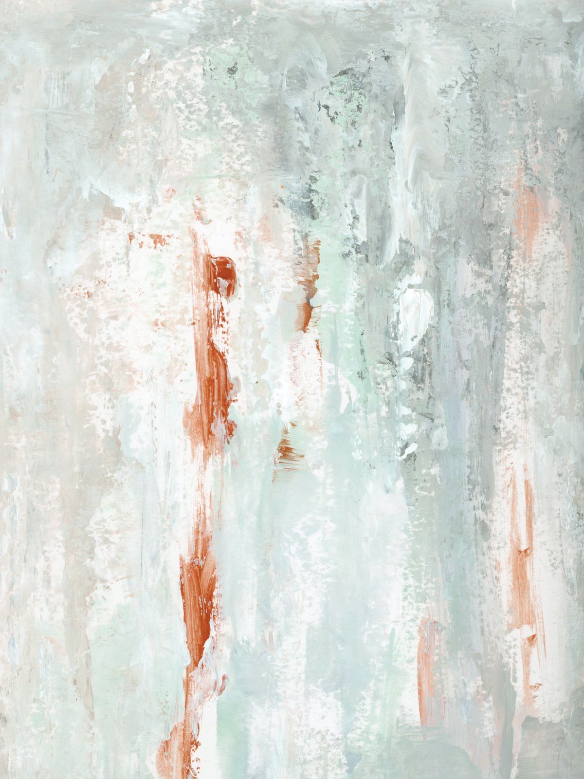 Poster - Abstracte Penseelstreken