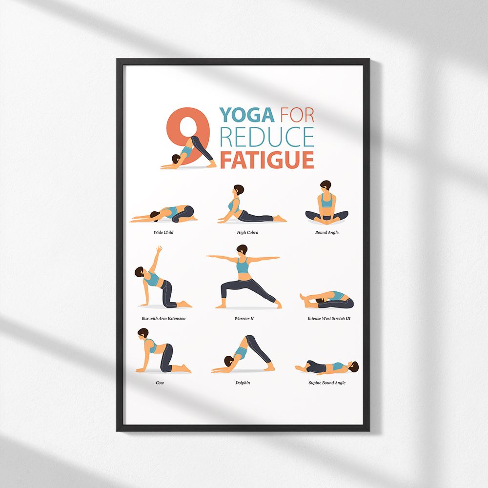 Poster - Yoga voor Vermoeidheid
