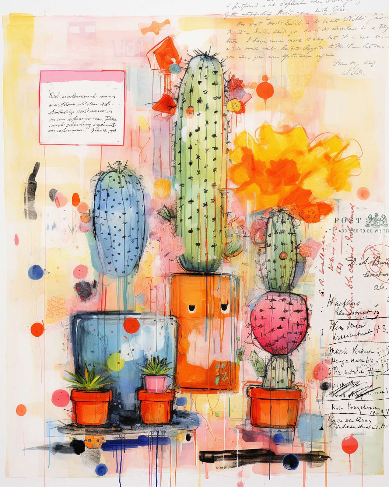 Poster - Cactuskunst