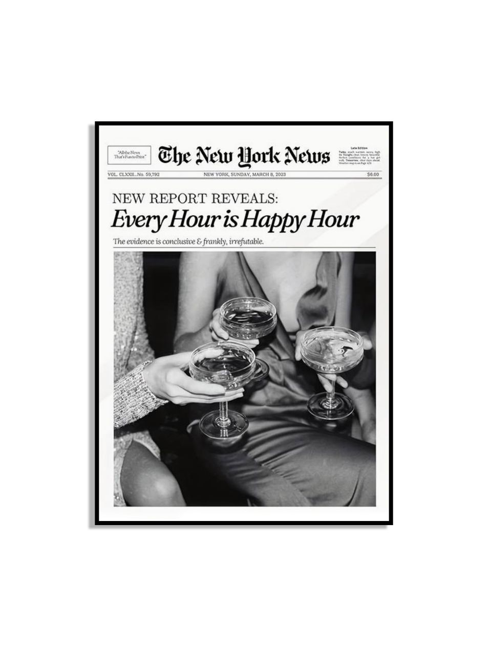 Happy Hour Muur Poster