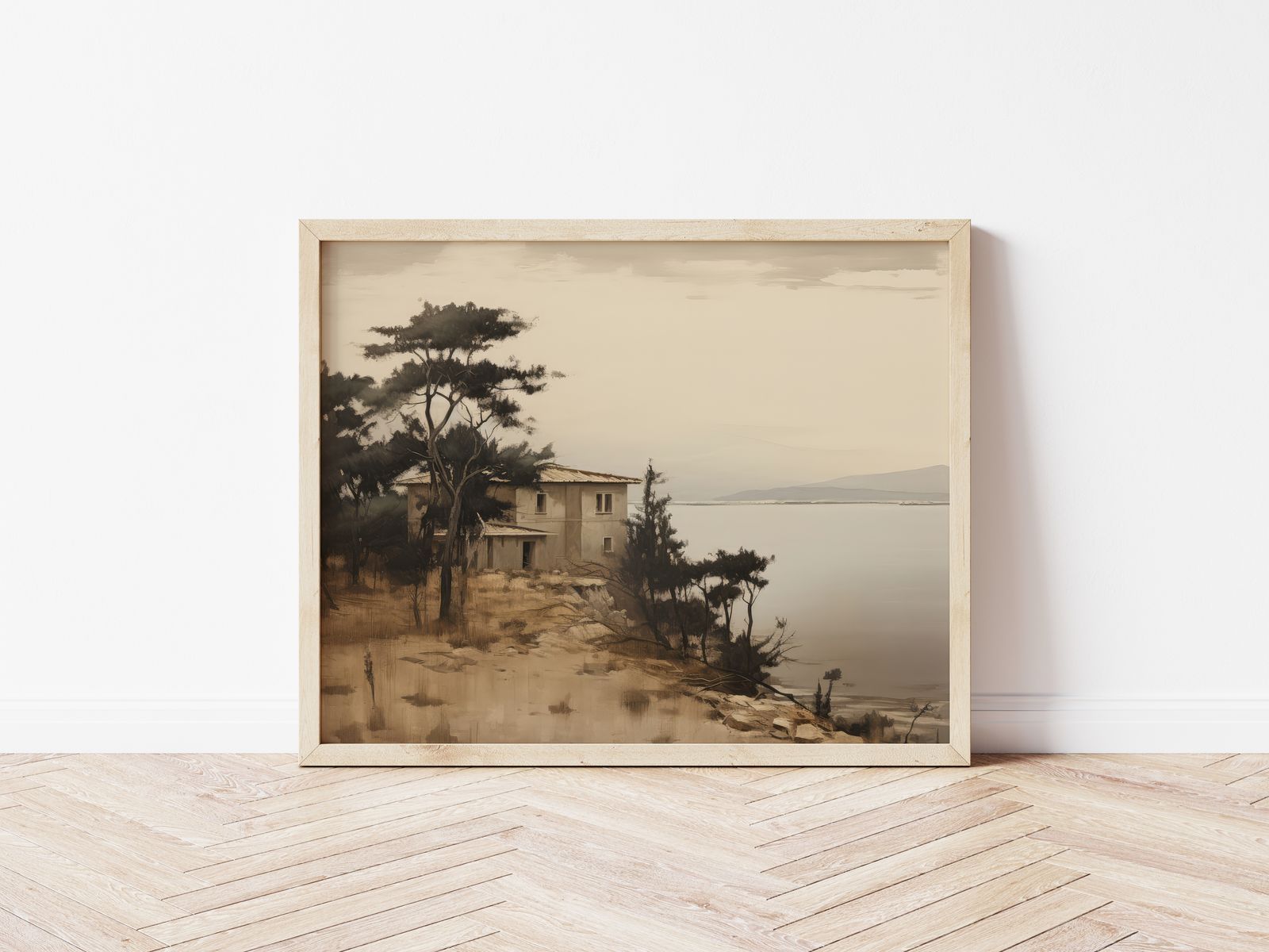 Poster - Rustig Huis aan het Meer